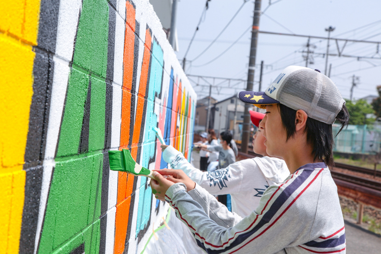 東海道コミュニティウォール・プロジェクト・蒲原 (静岡市東海道広重